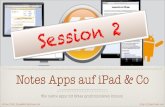 Notes Apps auf iPad & Co - .Julian Buß, jbuss@  Notes Apps auf iPad & Co Wie native