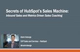 HubSpot Dublin Talk Series, Mark Roberge Inbound Sales and Metrics Driven Sales Coaching