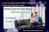Loans for bad credit-Online Bad Credit loans-Unsecured Payday Loans
