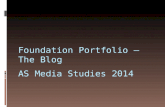 As media lesson 2 2014  foundation portfolio - the blog [no clips]