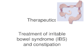 Therapeutics Treatment of irritable bowel syndrome (IBS) and constipation.