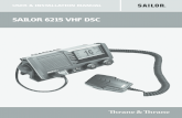SAILOR 6215 VHF DSC - Textalk .USER & INSTALLATION MANUAL SAILOR 6215 VHF DSC. Thrane & Thrane A/S