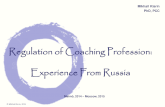 Regulation of coaching profession: Experience from Russia