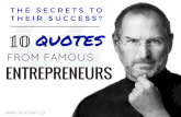 10 Quotes From Famous Entrepreneurs