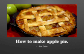 Carl Ceder -  How to Make Apple Pie