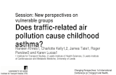 Does traffic related air pollution cause childhood asthma
