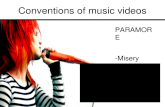 Conventions of music videos paramore