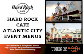 HARD ROCK CAFE ATLANTIC CITY EVENT .HARD ROCK CAFE ATLANTIC CITY EVENT MENUS . LOCATED ON ATLANTIC