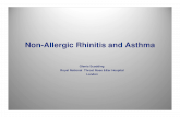 Non-Allergic Rhinitis and Asthma - Rhinitis... · RHINITIS Non-allergic Non-inflammatory Rhinitis (NINAR)?