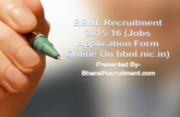 BBNL Recruitment 2015-16 (Jobs Application Form Online On bbnl.nic.in)