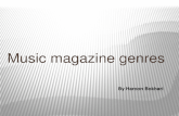 Music magazine genres presentation