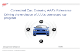 1 © 2015 AAA Club Partners – Confidential and Proprietary Connected Car: Ensuring AAA’s Relevance Driving the evolution of AAA’s connected car program.