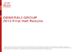 Generali Group 2015 First Half Results
