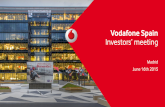 Vodafone Spain Investors’ meeting .Vodafone, the Vodafone Portrait, the Vodafone Speechmark, Vodacom,