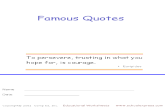 Famous Quotes - 211 Pgs
