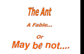 Funny Powerpoint Presentation. the Ant Story Working Life