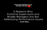 6 Tested Reasons Why Leaders Don't Address Poor Performance