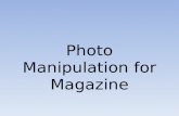 Photo Manipulation for Magazine