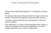 Urban landscape photography