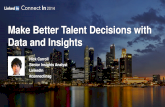 Make Better Talent Decisions with Data and Insights | ConnectIn Singapore 2014