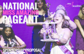 Sponsorship Proposal- 2016 National Miss Amazing Pageant