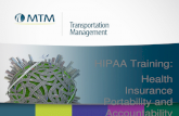 HIPAA Training: Health Insurance Portability and Accountability Act.