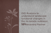By Alexandra Permar GIS ANALYSIS TO UNDERSTAND LANDSCAPE FUNCTIONAL CHANGES IN THE RIO SALADO SUBBASIN, NM