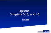 Drake DRAKE UNIVERSITY Fin 288 Options Chapters 8, 9, and 10 Fin 288.