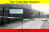 The Cold War Begins Chapter 14.1 Woman looks at Berlin Wall from the western side.