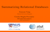 Summarizing Relational Databases