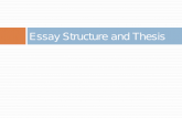 Essay Structure and Thesis The Writing Process Planning Shaping/Organizing Drafting Revising Editing Proofreading.