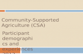 Community-Supported Agriculture (CSA)