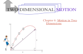 Chapter 6: Motion in Two Dimensions TWO DIMENSIONAL MOTION.