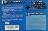 Rolemaster - Combat Screen
