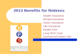 2013 Benefits for Retirees