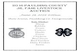 2016 Paulding County Jr. Fair livestoCk auCtion Paulding County Jr. Fair... · 2016 Paulding County.