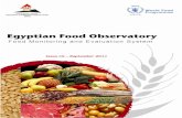Issue (1) - .Issue (1) â€“ September 2011 Egyptian Food Observatory Food Monitoring and Evaluation