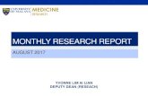 MONTHLY RESEARCH REPORT - umcms.um.edu.my .MONTHLY RESEARCH REPORT AUGUST 2017 YVONNE LIM AI LIAN
