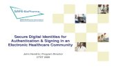 Secure Digital Identities for Authentication & Signing in ... Secure Digital Identities for Authentication