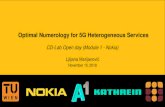 Optimal Numerology for 5G Heterogeneous Services I Mixed numerology speciï¬پed by 3GPP I Numerology