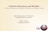 Vehicle Emissions and Health - Vehicle Emissions and Health: A Global Perspective on Effects, Placed