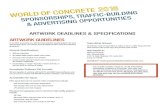 ARTWORK DEADLINES & SPECIFICATIONS ARTWORK GUIDELINES Sponsorship Specs...آ  at WOC and brand your company