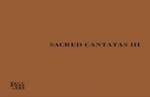 SACRED CANTATAS III 8 BACH 333 SACRED CANTATAS III CD 33 67:52 Selig ist der Mann BWV 57 Sung texts
