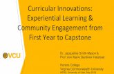 Curricular Innovations: Experiential Learning & Community ... Curricular Innovations: Experiential Learning