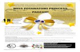 MISS POTAWATOMI PRINCESS PAGEANTwalp ... MISS POTAWATOMI PRINCESS PAGEANT INFORMATION Selection riteria
