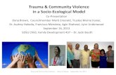 Trauma & Community Violence in a Socio-Ecological Model ... Trauma & Community Violence in a Socio-Ecological