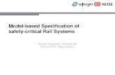 Model-based Specification of safety-critical Rail Model-based Specification of safety-critical Rail