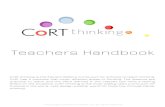 Teachers Handbook - Valia Teachers Handbook CoRT thinking is the Edward DeBono curriculum for schools