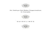 Sri Sathya Sai Baba Organization In ... 1 Guidelines for Sri Sathya Sai Baba Centres and Sai Devotional