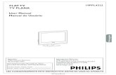 FLAT TV 19PFL4322 - Philips Model / Model / Model / Model : Serial / Serial / Serial / Serial : Cover